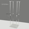 Elegant Transparent Square Frame Flower Stand for Weddings and Events