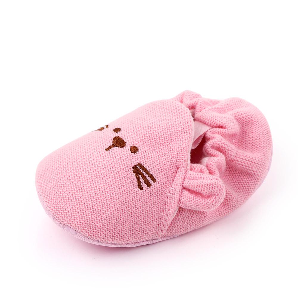 Newborn Knitted Wool Soft Sole Non-slip Pre-walking Shoes for 0-1 Year Olds