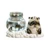 Mini Plant Propagation Station, Hydroponic Glass Vase with Cute Animals Figurine, Home Office Desks Aesthetic Decorations, Gift for Women Plant