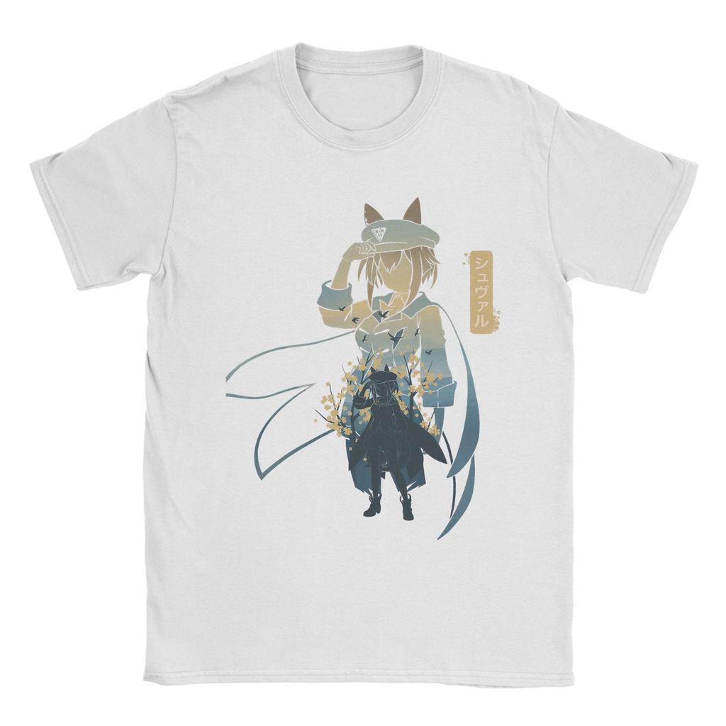 Unisex TShirts Cheval Grand Uma Musume Anime Fashion 100 Cotton Tee Shirt Short Sleeve T Shirts Crew Neck Clothing Summer