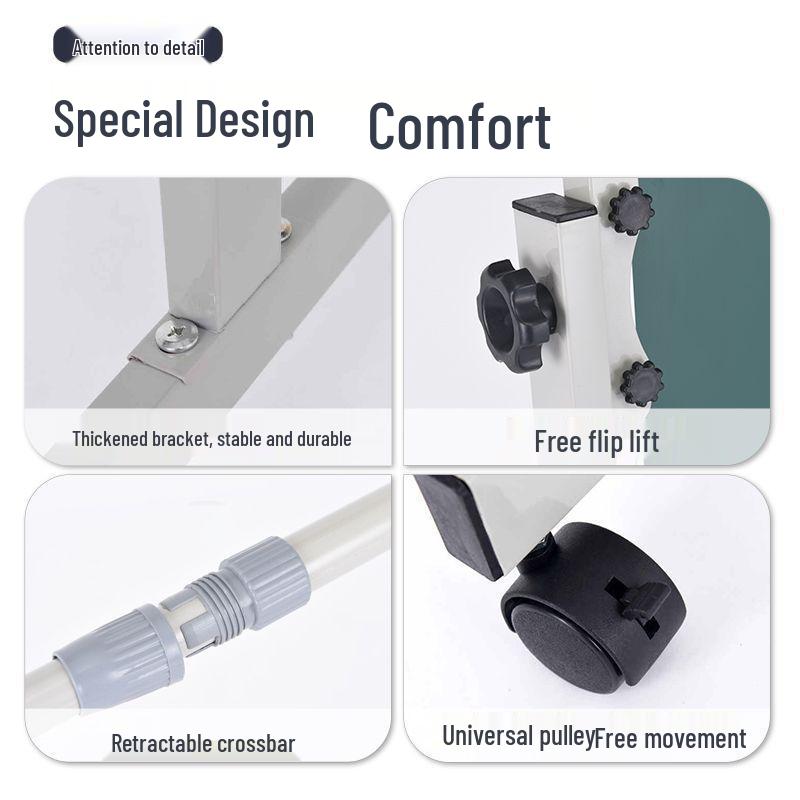 Mobile Magnetic Whiteboard Stand for Office, Meetings, Teaching, and Displays