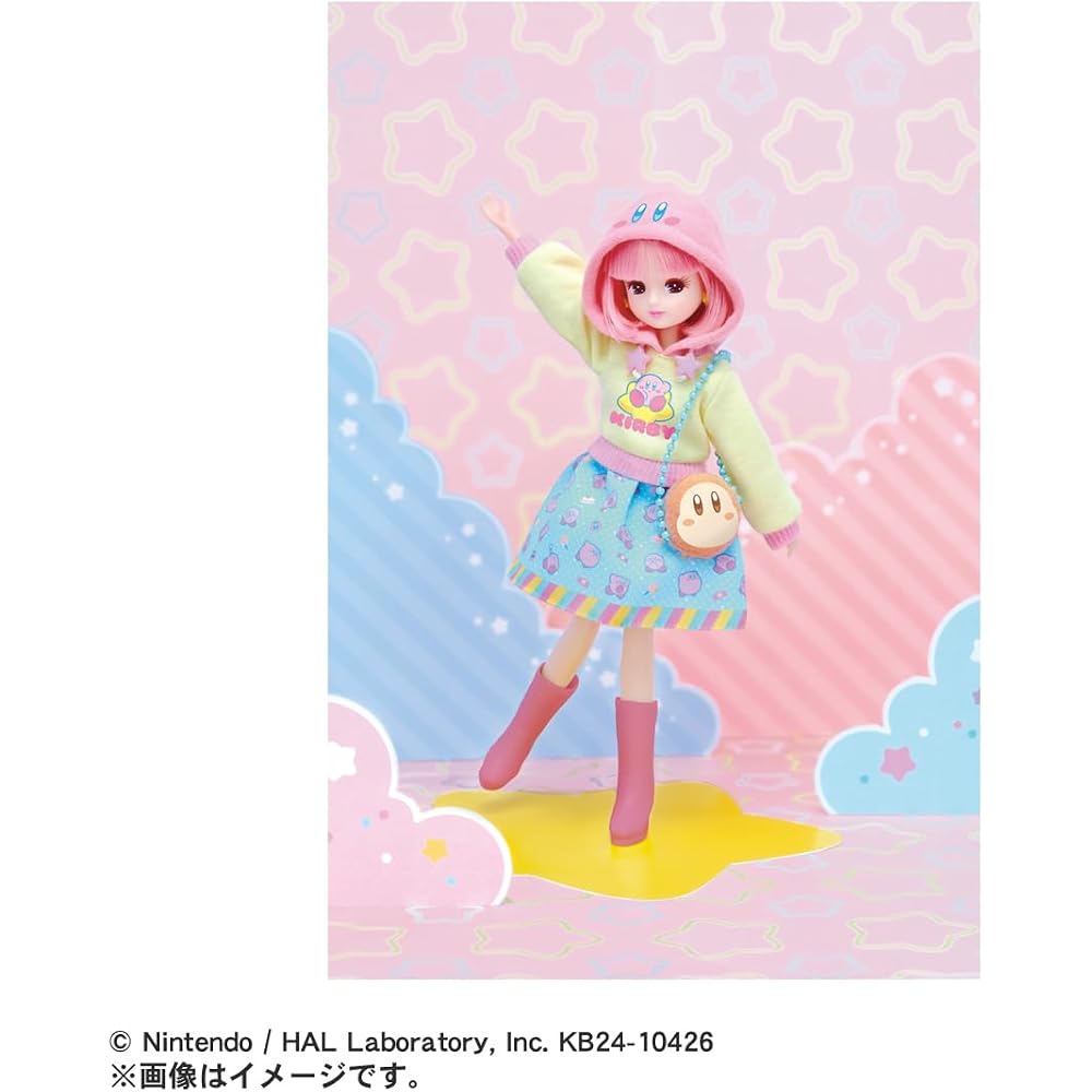 Takara Tomy Licca-chan Doll Kirby's Dream Land: Daisuki Licca-chan Dress Up Playhouse Toy 3 Years...