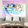 Bluey Spaudos Gobelenas, Fonas, Lengvas Montavimas, Idealiai Tinka Miegamajam, Biurui ir Svetainei, su Estetiška Sienos Kabinimo Dekoracija.