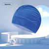 Pleated Fabric Swimming Cap