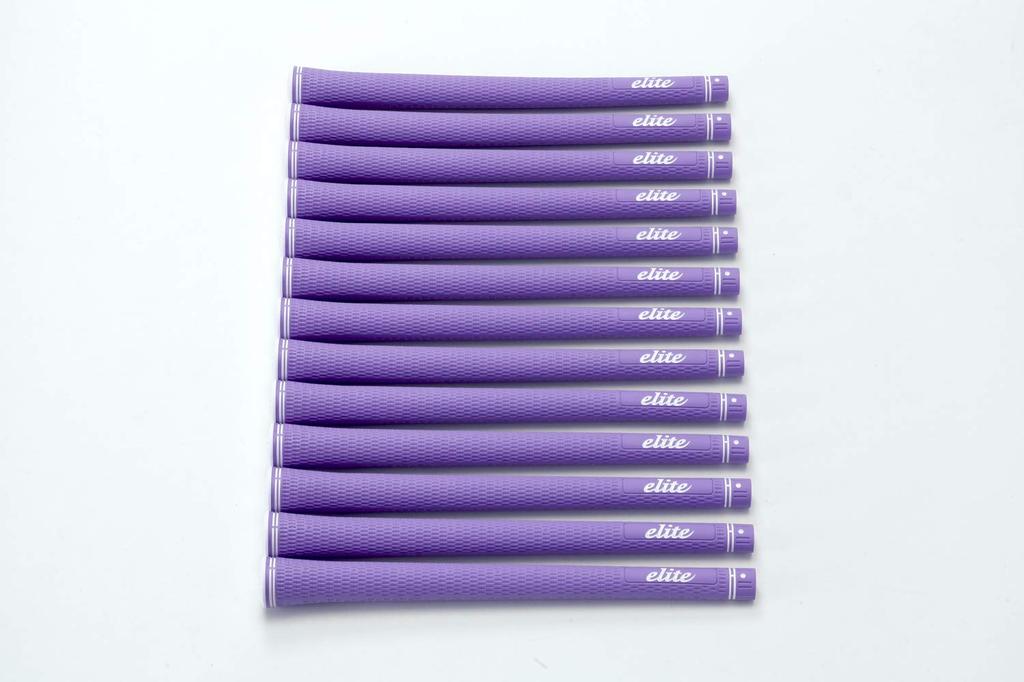 elitegrips Golf Grips SX38 Smoky with back line 13-piece set, Purple,