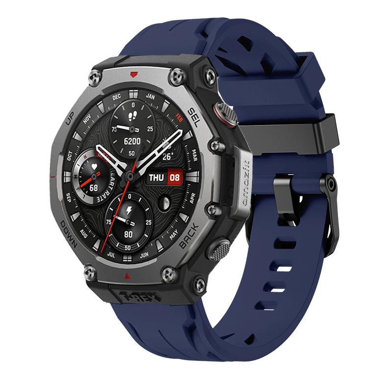 Watch Band for Amazfit T-Rex 3 2 1 Sport Strap Classic Buckle Silicone Wristband for T-Rex 3 2 1 Men Women Accessories Strap