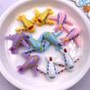 10PCS Mixed Resin Colorful Cartoon Aircrafts Flat back Stone Figurines Scrapbooks DIY Christmas Decor Crafts Jewelry Accessories