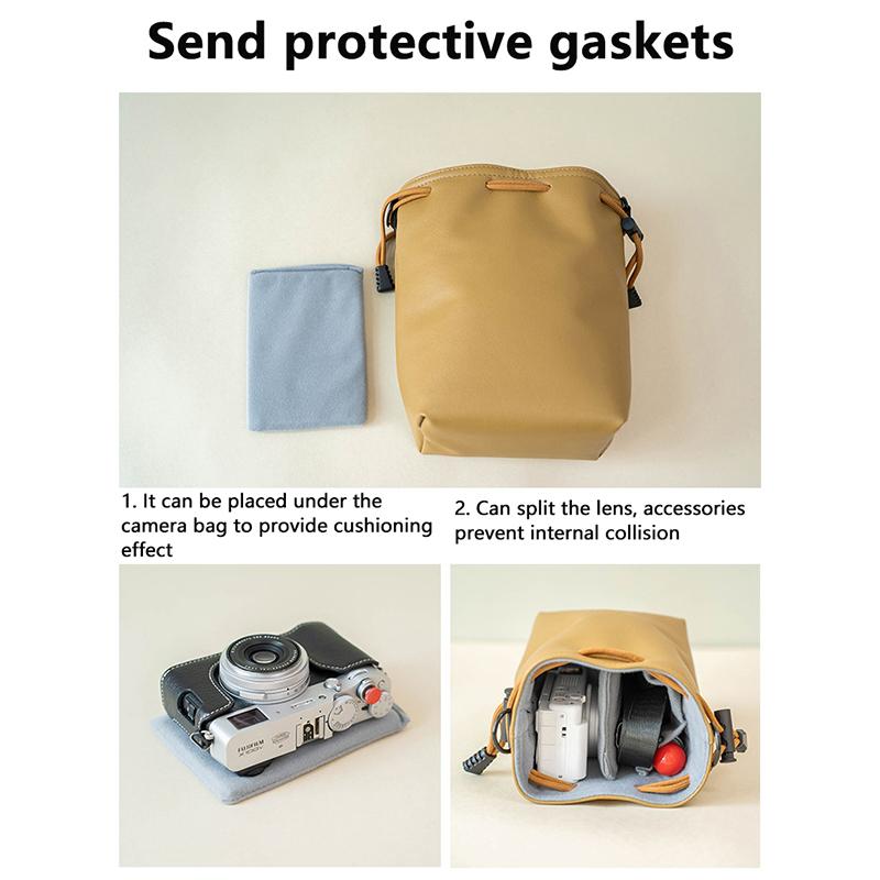 Camera Bag For Canon Nikon Sony Fuji Pentax Travel Lens Bag Waterproof Camera Bag Protective For Dslr Iphone 15 Airpod Pro Pouch