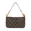 [Pre-Owned] Pochette Monogram Zip Closure PVC Handbag - Good #WXVRXQ