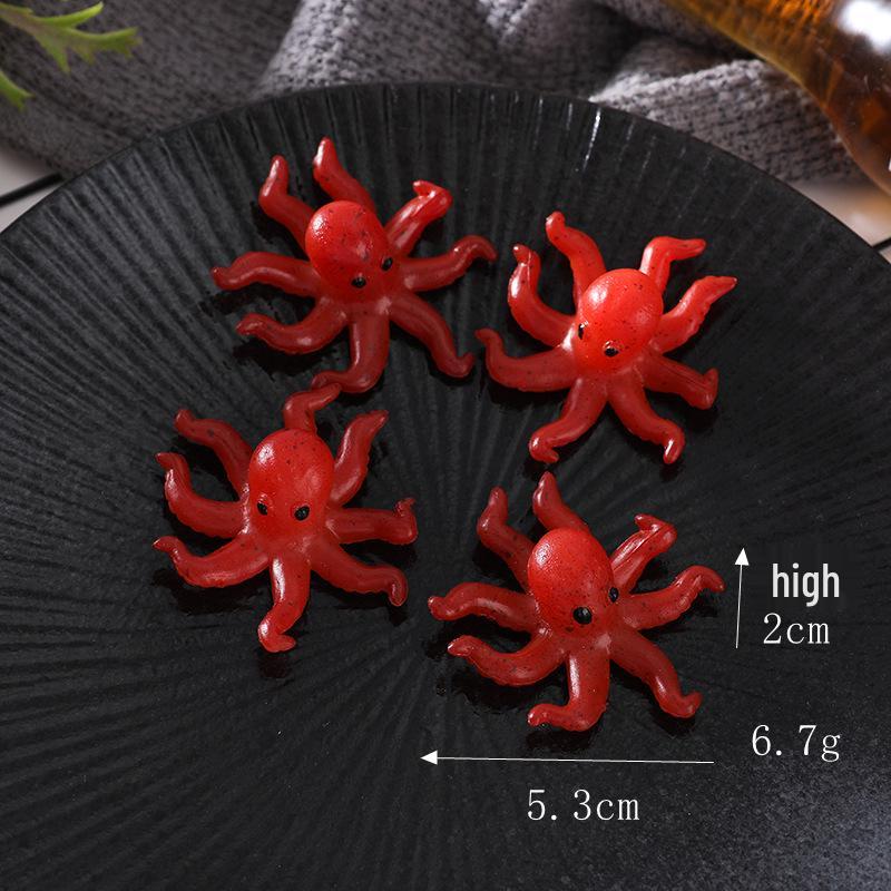 Teppanyaki Seafood Model: Saury, Squid, Small Octopus, Dried Fish Decoration Props