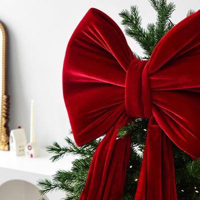 Giant Bow For Christmas Tree Large Reusable Ornament Giant Christmas Tree Bow For Indoor Home Door Front Staircase Fence