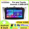Android Car Multimedia Player For Toyota Avensis 3 2008-2015 GPS Navigation CarPlay 4G Head Unit Stereo Video Player