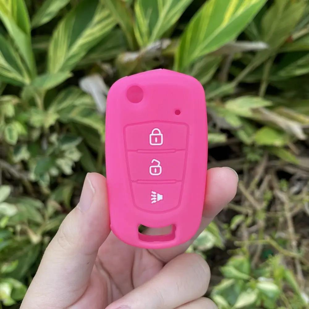 3 Buttons Silicone Car Fob Key Case Cover Skin Protector Rubber Shell for Great Wall Haval Hover H1 H3 H5 H6 Flip Key Chain set