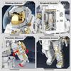 Space Astronaut Building Block for Boy 12+, Astronaut Building Block Set Flexible Space Explorer Toy with Display Stand, Cool Spaceman Building Set