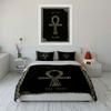 Gold Ankh and Hieroglyphs. Bedding Sets Duvet Cover Sets Duvet Covers Pillowcases(1 * Duvet Cover 2 * Pillowcases Without Duvet Insert)