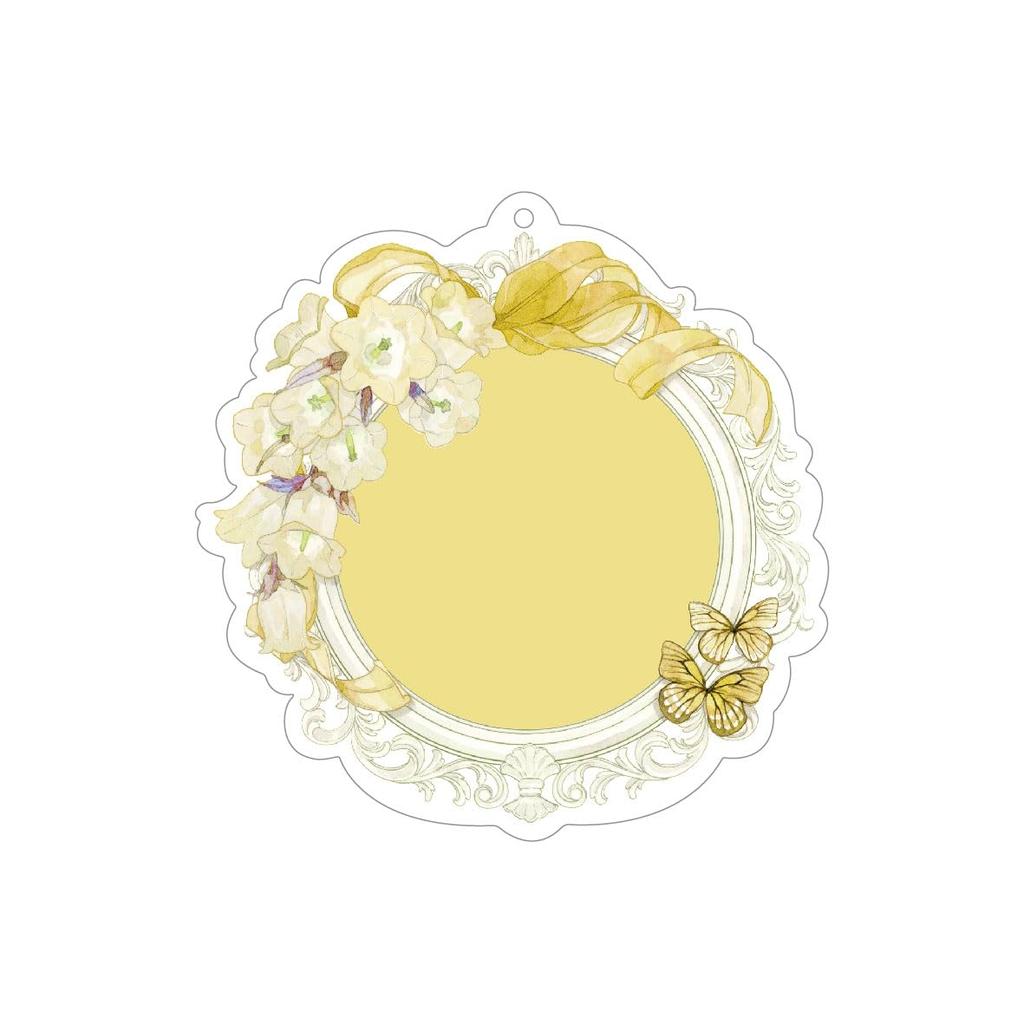 Shimmering Mirror Series Badge Yellow Plate,