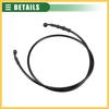 BULLSPANN Motorcycle Brake Hose, Clutch Hose, Hose, For Motorcycles, ATVs, Off-Road Bikes, Universal, Durable, Replacement, Black, Angle 28°, 130cm