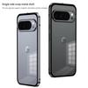 Phone Case for Google Pixel 10 Pro Xl Magnetic Wireless Charging Shockproof Protective Single Side Snap Aluminum Alloy Bumper Frame with Frosted