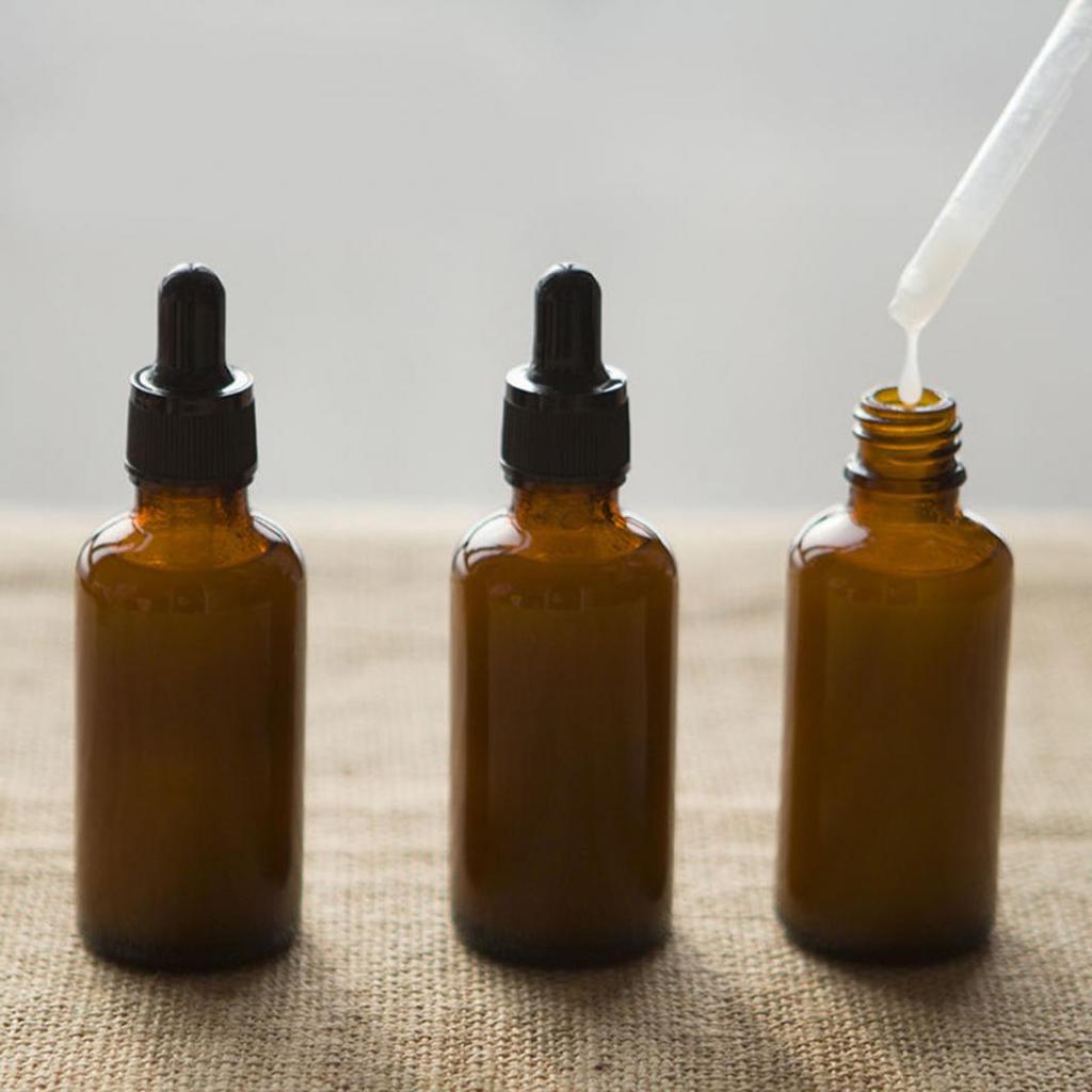 Empty Amber Bottle Glass Dropper Health And Beauty Tool