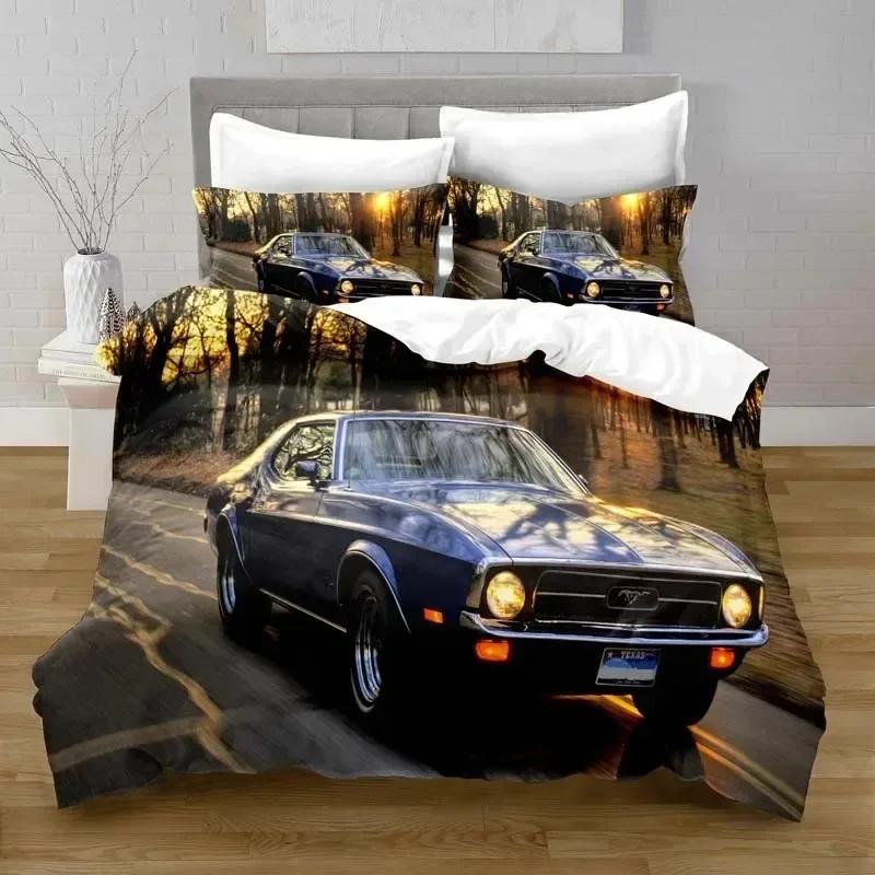 Cars Vehicles Bedding Set Boys Bedroom Decor Sports Cars 3d Print Duvet Cover Set Sigle Twin Double Full Queen King for Adults