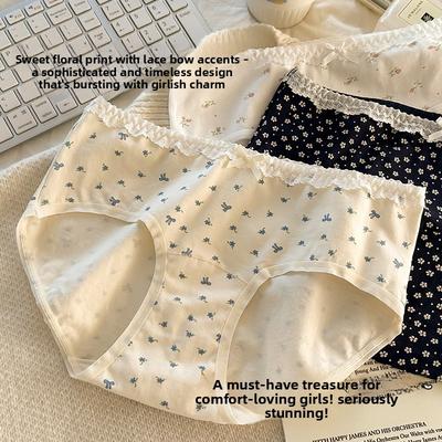 Mädchen Sommer Dünne Baumwolle Antibakteriell 16cm Lang Gehäkelt Hautfreundlich Dreieck Slips