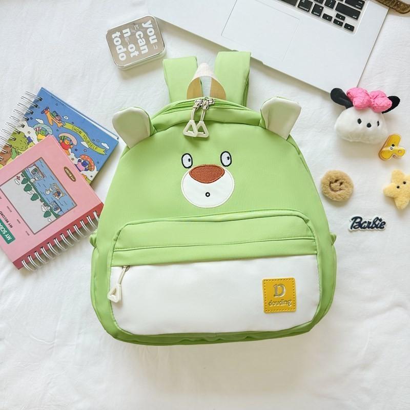 Cute And Stylish Unisex Cartoon Bear School Backpack For Toddlers With Durable Nylon Fabric