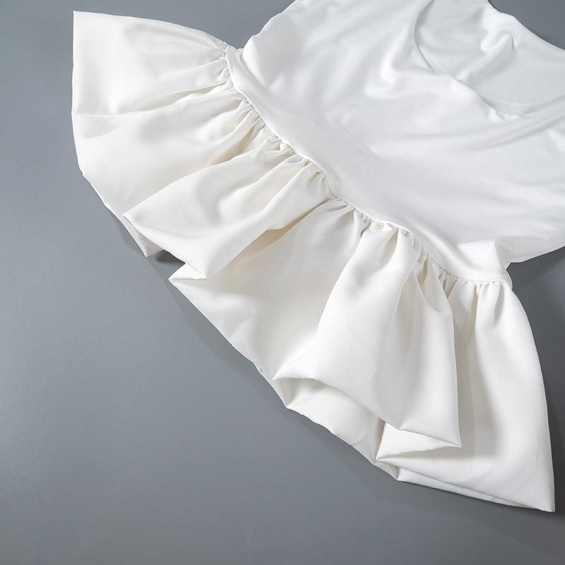 Flower Bud Embroidery Wooden Ear Edge Bra Sling Top Summer Women's Sexy Solid Color Elastic Slim Fit Sleeveless Casual Tank