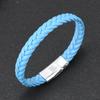 Simple Bracelet for Men Women Twist Braided Leather Minimalist Gift