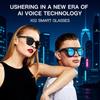 Smart Bluetooth AI Translation Sunglasses with Anti-Blue Light and Sun Protection for Cycling and Outdoors
