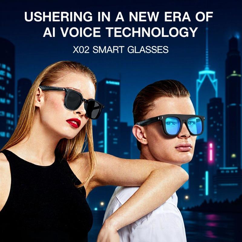 Smart Bluetooth AI Translation Sunglasses with Anti-Blue Light and Sun Protection for Cycling and Outdoors