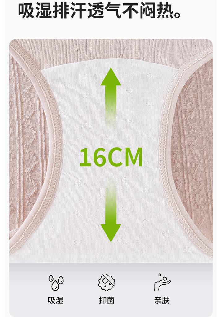 3-Pack Women's Pure Cotton Underwear with Extended Crotch and High Waist