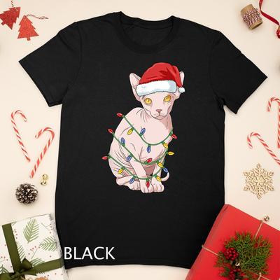 Weihnachts Sphynx Katze Shirt Damen Sphynx Katze Geschenke Herren Katze Unisex T-Shirt