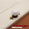 European Zinc Alloy Ceramic Handle: Modern Black & White Cabinet and Wardrobe Pull