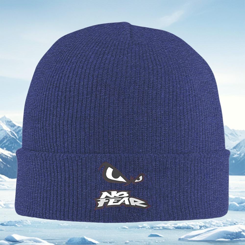 

Aggressive eyes logo,bold text Men Women Unisex Knitted Hat Beanie Pullover Cap Winter Thermal Warm Christmas Outdoor Cycling Hi