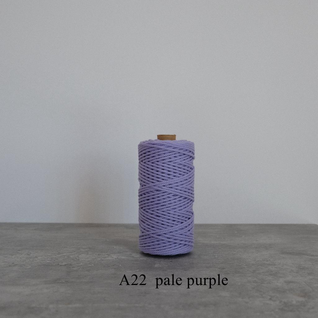 42 Colors 3mm 3-Ply Cotton Cord Pure Cotton 3 Strands Rope Home Tapestry Kids Handmade DIY Macrame Cord