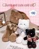Adorable Bowknot Cat Plush Doll - Comforting Companion Toy for Girls