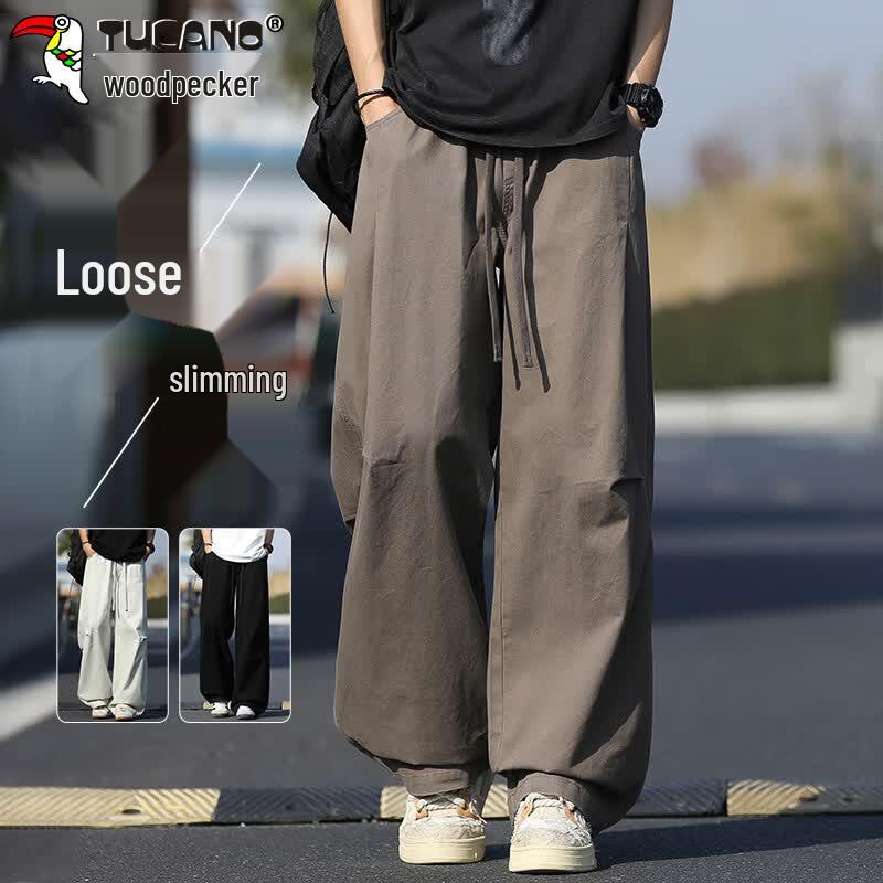 TUCANO Men s Summer Loose Wide-Leg Casual Pants L