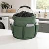 Faltbare Reinigungswerkzeugtasche Aufbewahrungstasche mit Griff & Kordelzug, Wasserdichte Oxford-Stoff Multi-Taschen, Großer Organizer-Korb für Outdoor-Camping