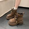 Neue Plateau Damen Stiefeletten Designer Schnürer Sportschuhe Winter Neue Mode Marke Damenstiefel Laufschuhe