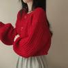 Autumn and Winter Cashmere Sweater Women's Self-Cultivation Half High Neck Cardigan Warm Knitted Sweater Women