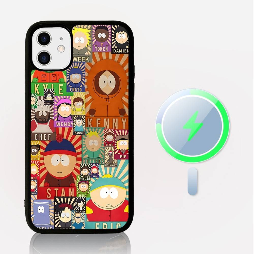 

Cartoon Funny S-South-P-Park Phone Case Magnetic Case For IPhone 16 14 13 12 11 15 Pro Max Plus For Magsafe Wireless Charge Cove iPhone 15 pro