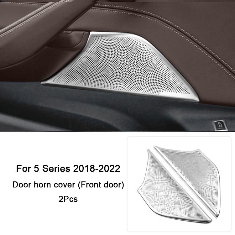 För BMW 5-serie G31 G30 2018 , Bilens dörrhögtalare dekorationsskydd A-stolpens hornskydd Interiörtillbehör