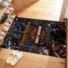 Harley-davidson Motorcycles Customize Your Name Floor Mat Design for Playrooms Foyer Dormitory Decorate room Antislip Carpet Anime Office Decor
