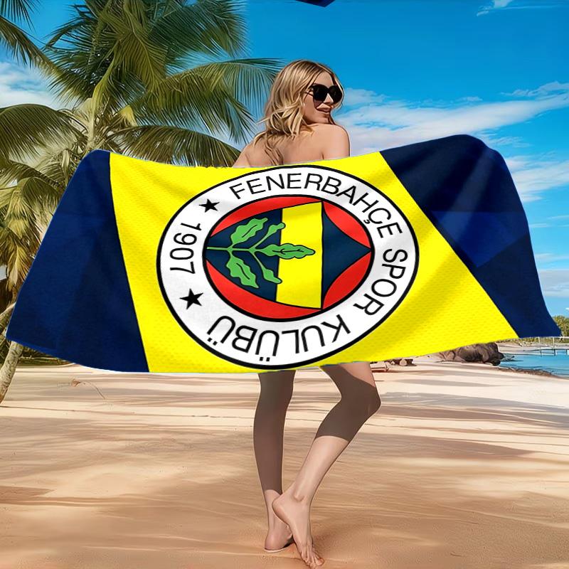 Fenerbah?e Crest Design Strandtuch, Schnelltrocknend, Pflegeleicht, Geeignet für Fitness und Strandurlaub, Sport-Essential
