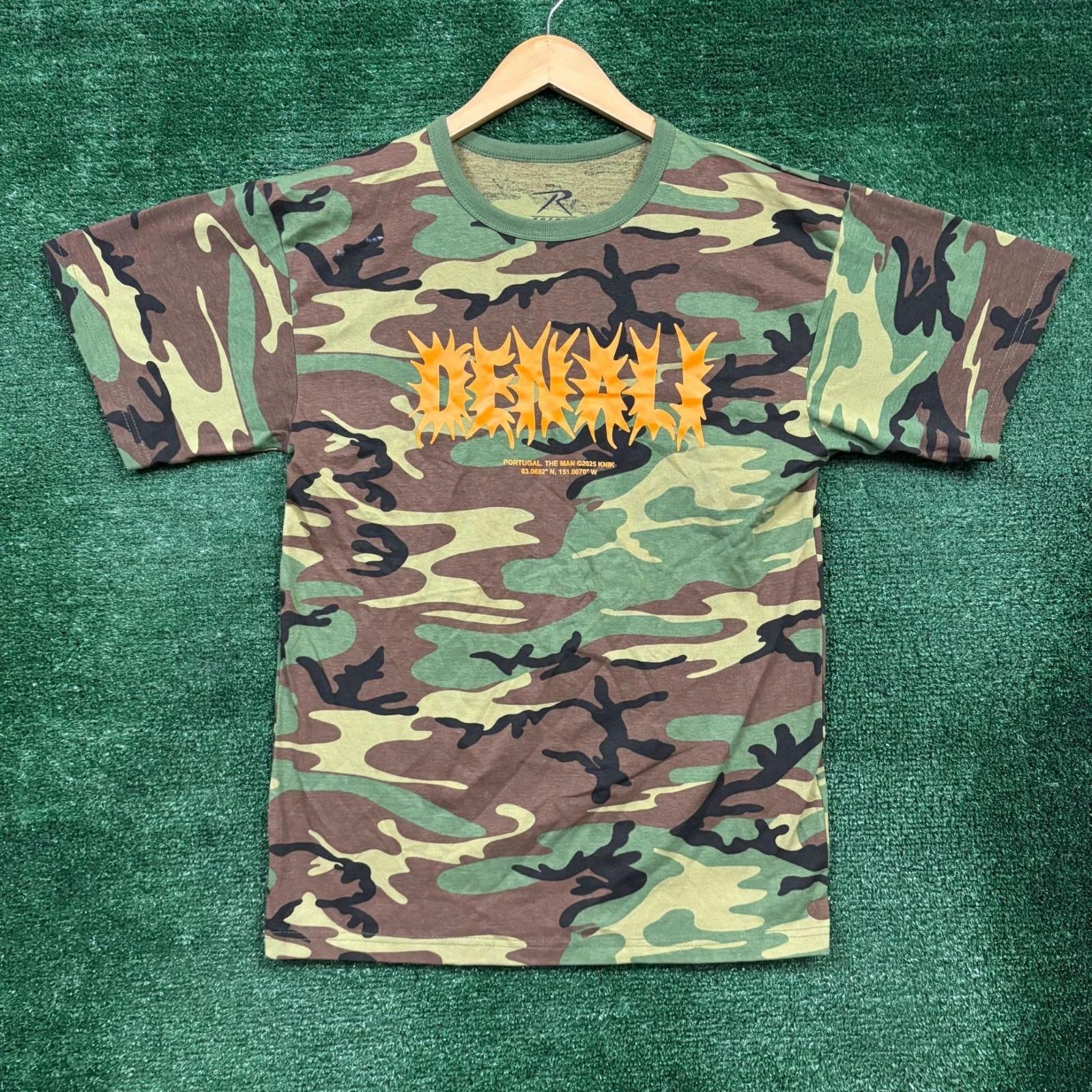 Portugal the Man Shish Denali Rock Band Camo T-shirt Size Large M
