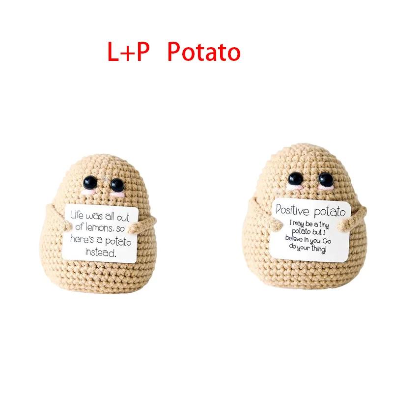 Funny Knit Potato Doll Positive Energy Gift Handmade Jumbo Booty Design Cozy Home Decor Christmas Ornament Room Warming Present