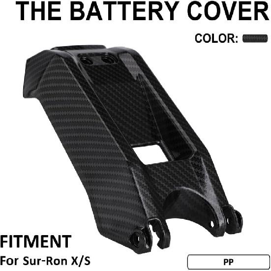 Akkuabdeckung für Surron LBX, Elektrisches Dirtbike Akkuabdeckungsdeckel Verzug für Sur Ron Light Bee X/S Imitation Carbonfaser, PP-Material