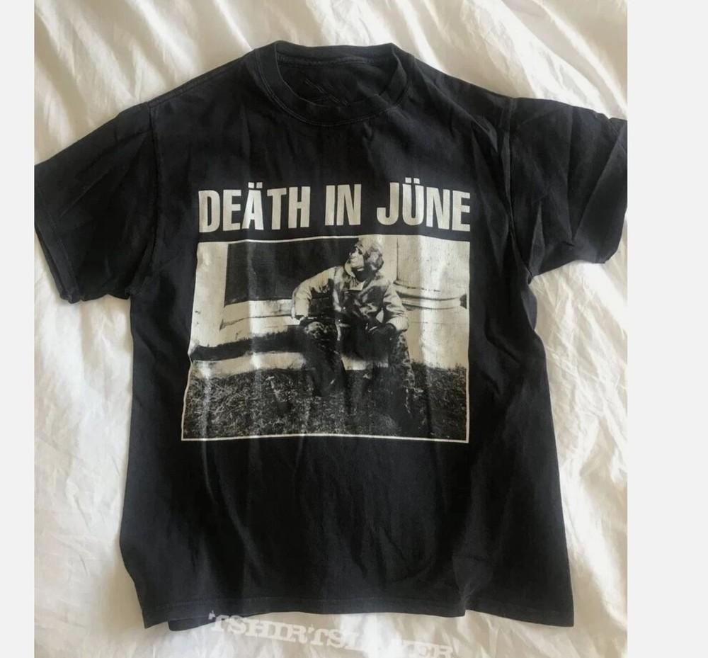 

90-е Графическая футболка группы Death In June – Ретро стиль Винтажный переиздание M