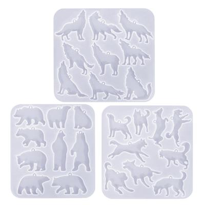 Ear Rings Epoxy Mould Eye Catching Animal Earrings Mold Customized Ear Pendant Silicone Molds for Craft Enthusiasts