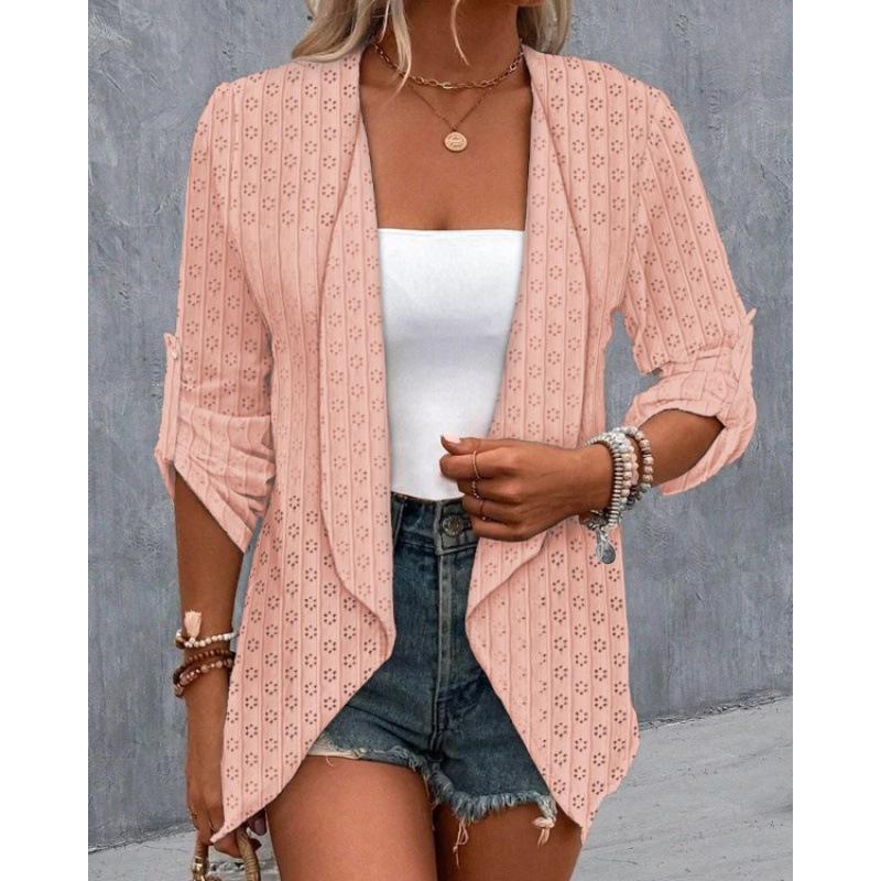 GMXIA Women's Long Sleeve Casual Print Cardigan Jacket
